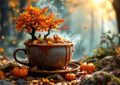 Autumn Teacup