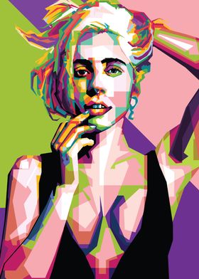 Lady Gaga Pop Art Portrait