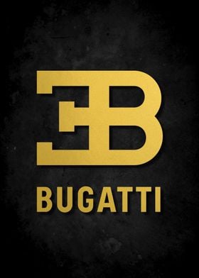 Bugatti Simple Gold Logo