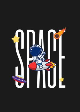 Space Astronaut Rocket