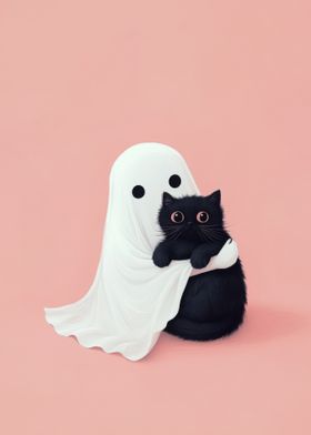 Ghostly Cat Hug