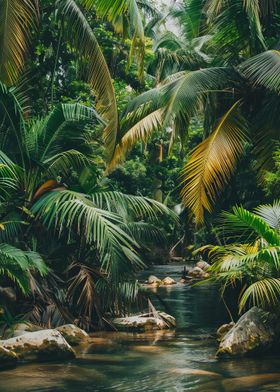 Tropical River Scene