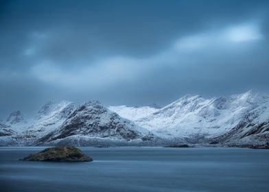 Snowy Mountain Landscape