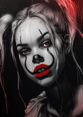 Clown Girl Portrait