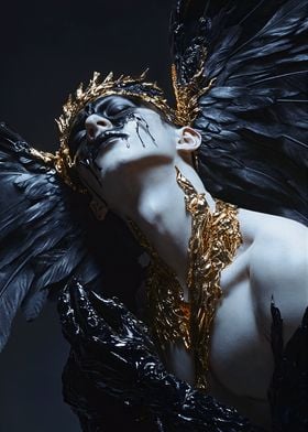 Fallen Angel with Gold