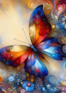 Colorful Butterfly Art