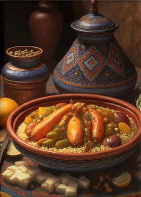 Moroccan Couscous Dish