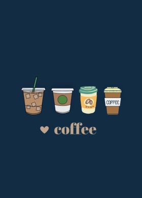 Coffee Cups Illustration