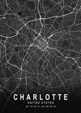 Charlotte Dark City Map