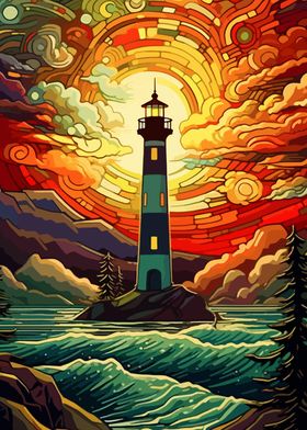 Lighthouse Sunset