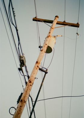 Utility Pole with Wires (#188)