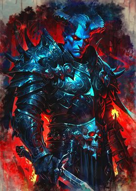 Demon Warrior Painting