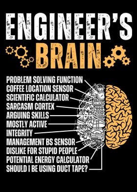 Engineer's Brain Funny Engineering