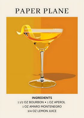 Paper Plane Cocktail Recipe