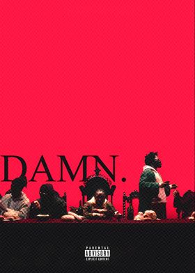 Kendrick Lamar DAMN. Album Cover