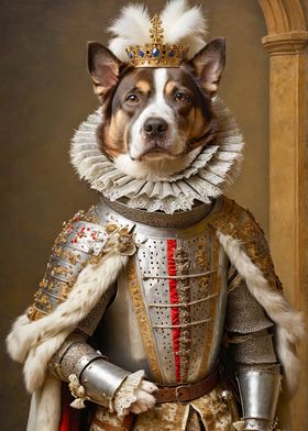 Dog in Royal Armor