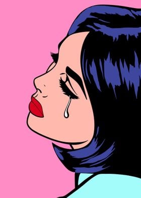 Crying Woman Pop Art