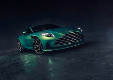 Green Aston Martin