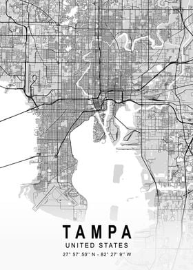 Tampa Light City Map