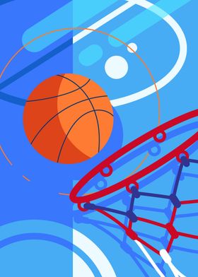 Basketball Hoop Graphic