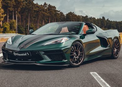 Green Corvette Convertible