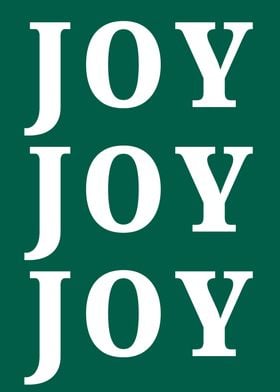 Joy Typography Poster