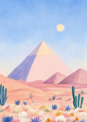 Desert Pyramid Landscape