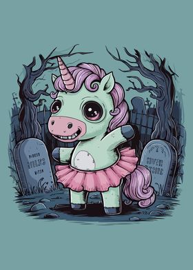 Zombie Unicorn in Graveyard