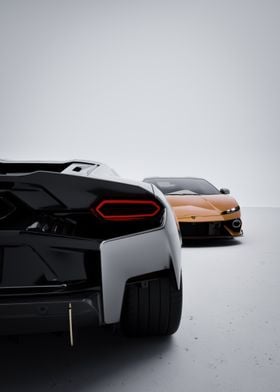 Black and Orange Lamborghini Temerario