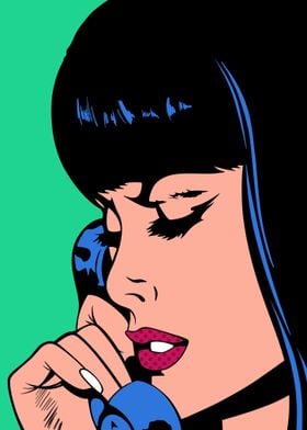 Pop Art Phone Call