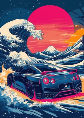 Nissan GT-R Wave Art