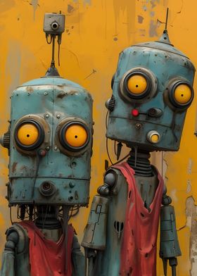 Rusty Robot Duo