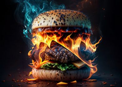 Flaming Burger