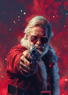 Bad Santa with Gun