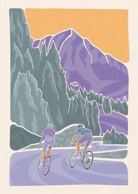 Cycling Mountain Landscape