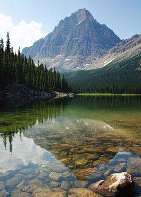 Mountain Lake Reflection