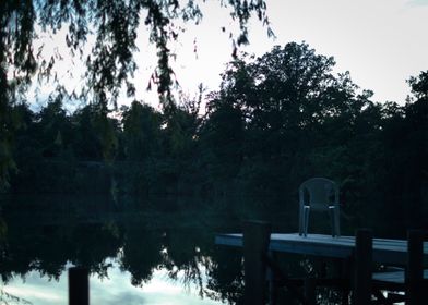 Lonely Chair by the Lake