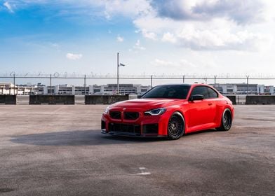 Red BMW Coupe