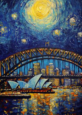 Sydney Opera House Night Sky