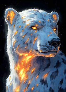 Fiery White Bear