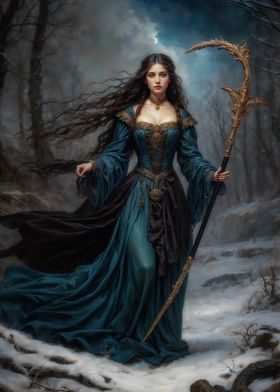 Morana Goddess of Winter, Enchanted Forest Queen