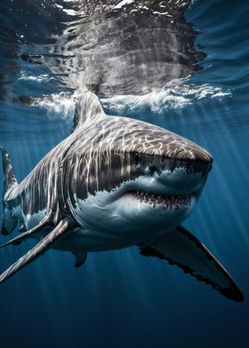 Great White Shark Underwater