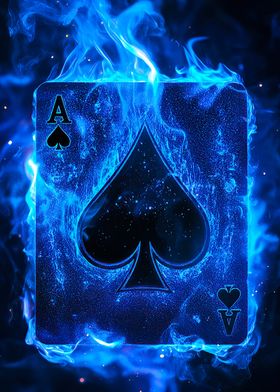 Ace of Spades in Flames