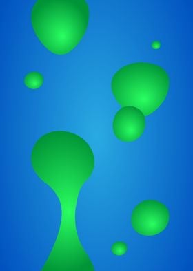 Green Lava Lamp Bubbles