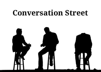 Silhouettes on Conversation Street