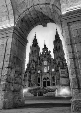 Santiago de compostela Cathedral Through Archway