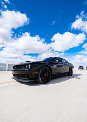 Black Dodge Challenger SRT