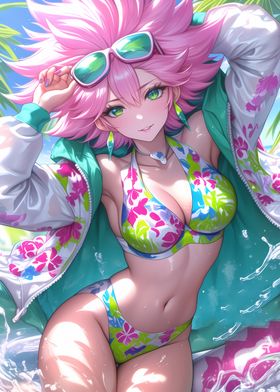 Anime Girl in Bikini