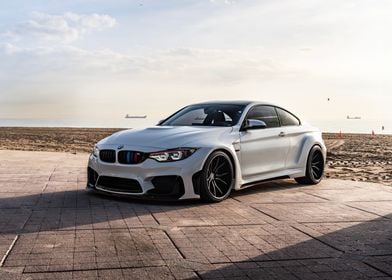 White BMW M4 Coupe