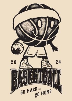 Basketball Character Illustration